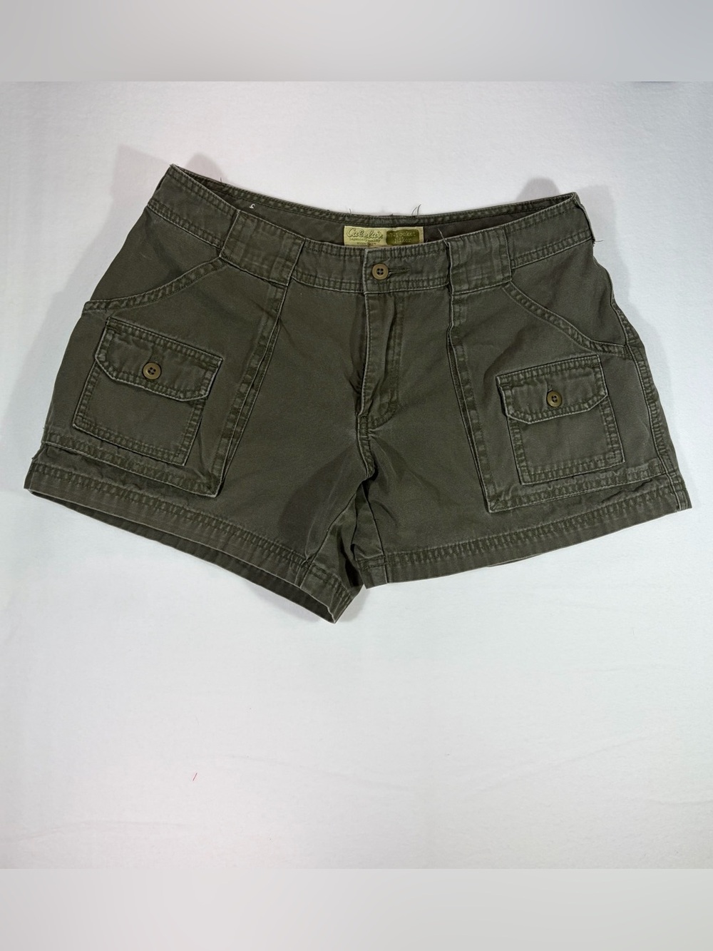 Cabela's Olive Utility 7-Pocket Hiker Cargo Shorts